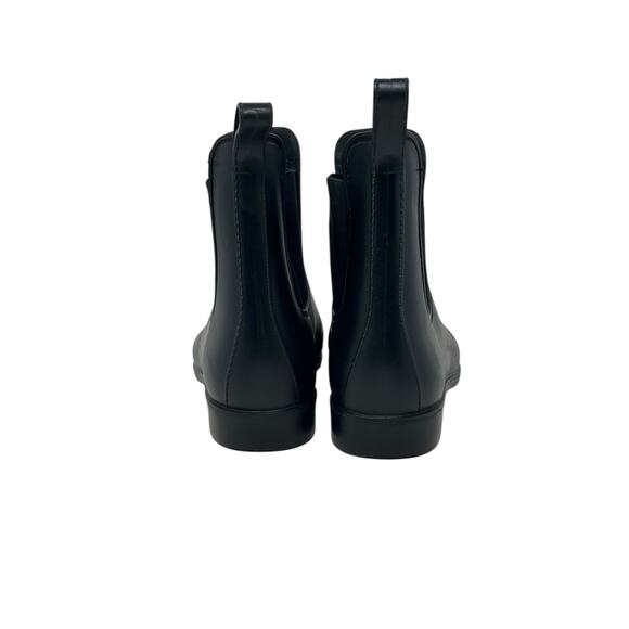 J.Crew Black Chelsea Rain Pull On Rubber Booties size 9 - Picture 14 of 15